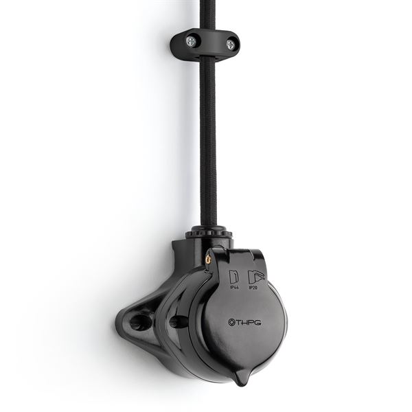 Opbouw wandcontactdoos bakeliet waterdicht penaarde (BE) - Afbeelding 4