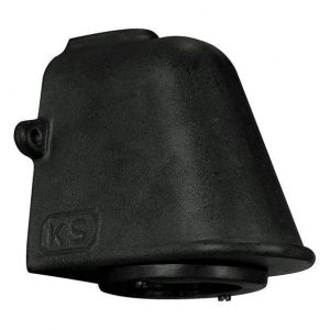 Wandlamp ruw aluminium 6505K4 zwart