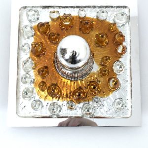 Mazzega wandlamp gekleurd glas