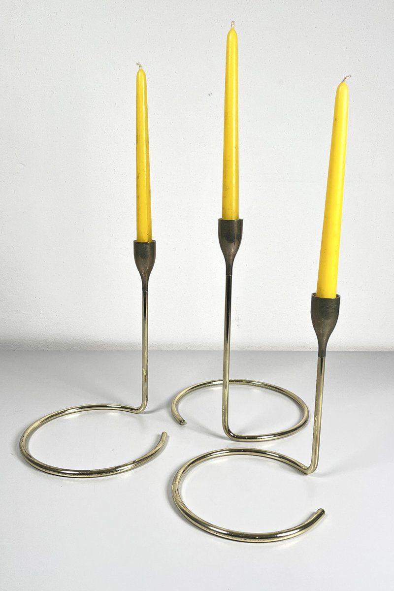 Set messing kandelaars - Afbeelding 7