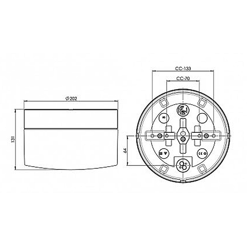 Opus 200/135 Ifo Electric Plafondlamp wit - Afbeelding 3