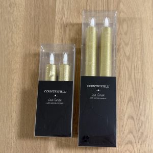 Led kaarsen klein/groot – Goud