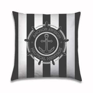 Bootkussen Nautical anchor greydark