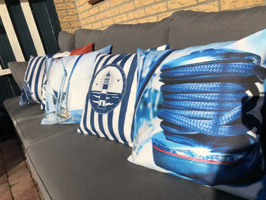 Bootkussen Nautical Blue anchor - Afbeelding 4