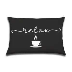 Juuls Buitenkussen Relax Koffie zwart-wit 60x40cm