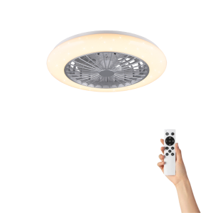 Plafondventilator Luciano met verlichting – Ø49cm – 3 snelheden – Afstandsbediening – Multicolor