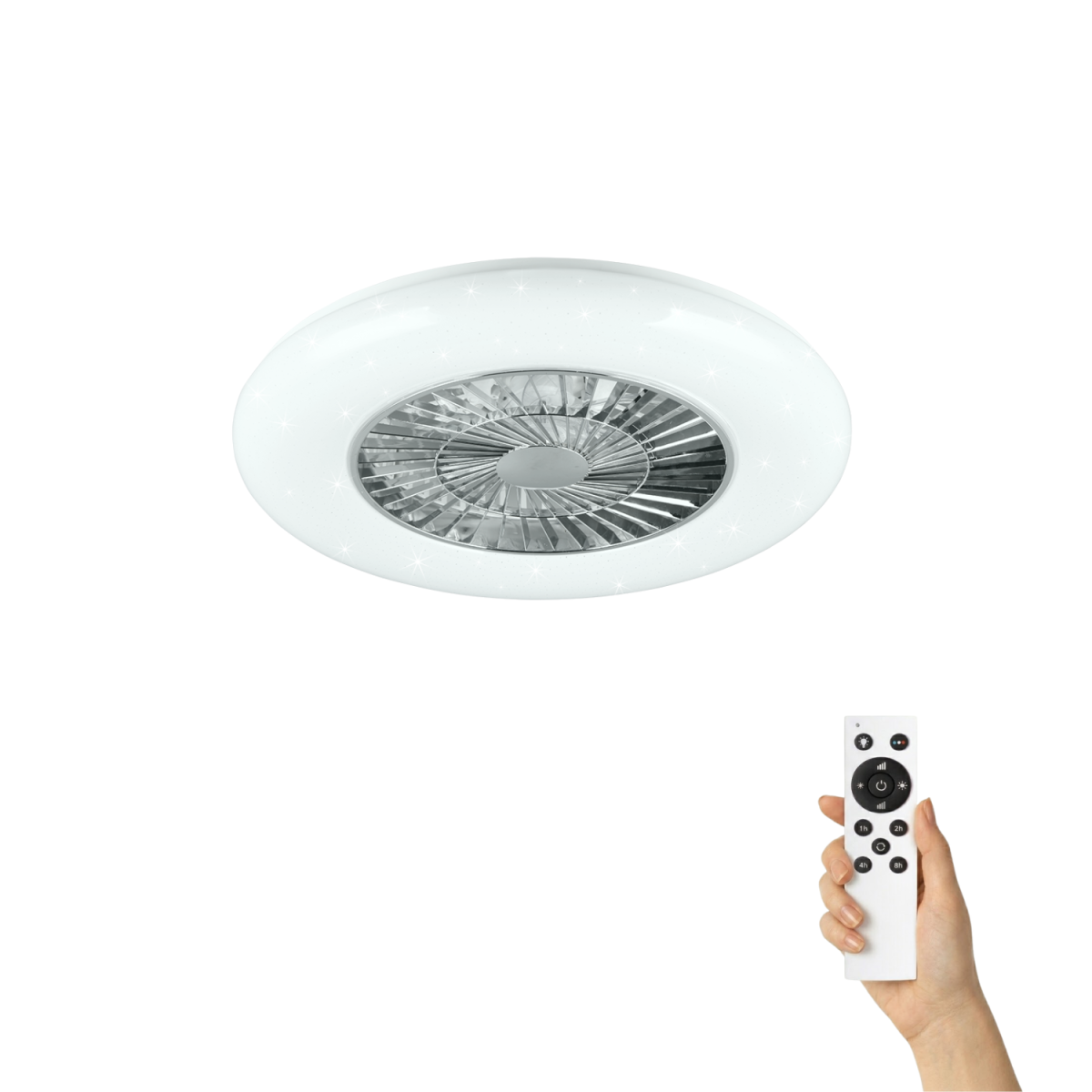 Stijlvolle plafondventilator Agnes Ø58cm – Ultra stil & Afstandsbediening