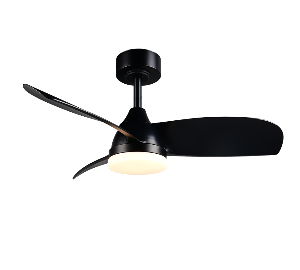 Stijlvolle plafondventilator Ingrid Ø90cm – Ultra stil & Afstandsbediening – Zwart - Afbeelding 3