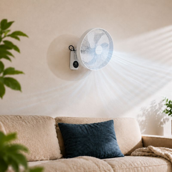 Wandventilator Wit – Verkoeling voor elke ruimte - Afbeelding 5