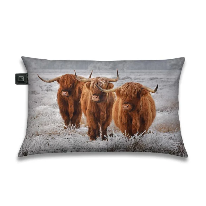 Warmtekussen Drie Schotse Hooglanders