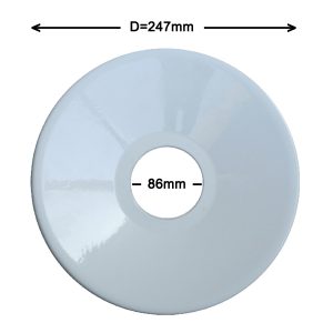 Schotel zwart/wit 25cm